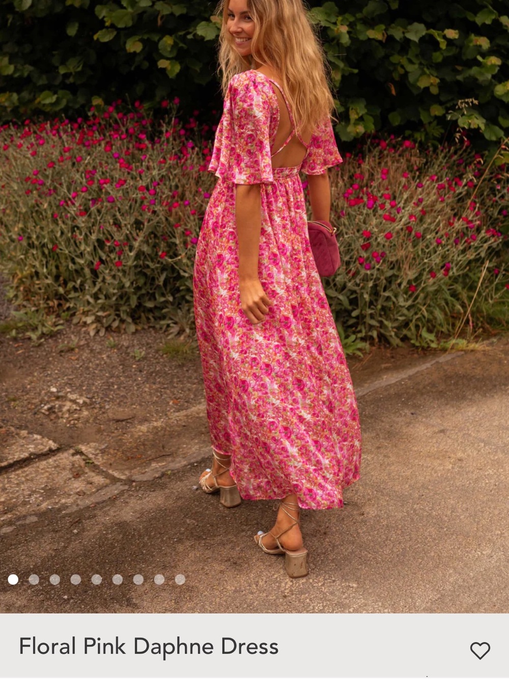 Easy Clothes Floral Pink Daphne Dress -